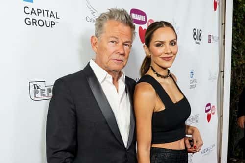 David Foster and Katharine McPhee attend ‘The 7th Annual Imagine Ball’ presented by Imagine LA at The Peppermint Club on October 09, 2022 in Los Angeles, California.