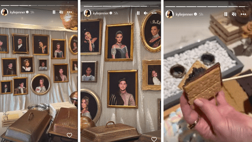 Screenshot of Kylie Jenner's Instagram story showing off Kardashians-Jenners extravagant Thanksgiving Special (Instagram/@kyliejenner)