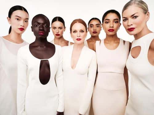 A photo from the Hourglass Cosmetics ad campaign (Instagram/@iamcarreotis)