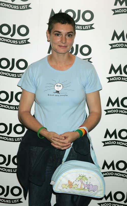 Sinead O'Connor arrives at The MOJO Honours List 2005, the music magazine's second annual awards, at Porchester Hall on June 16, 2005 in London, England. The Honours List of 10 awards recognises 