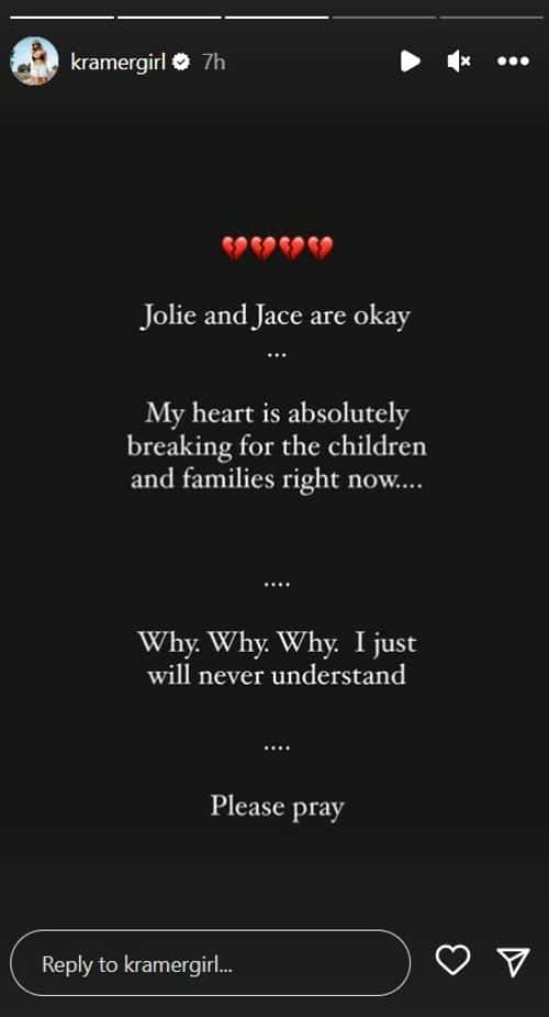 Jana Kramer shared a heartfelt story over the Nashville school shooting (Instagram/@kramergirl)