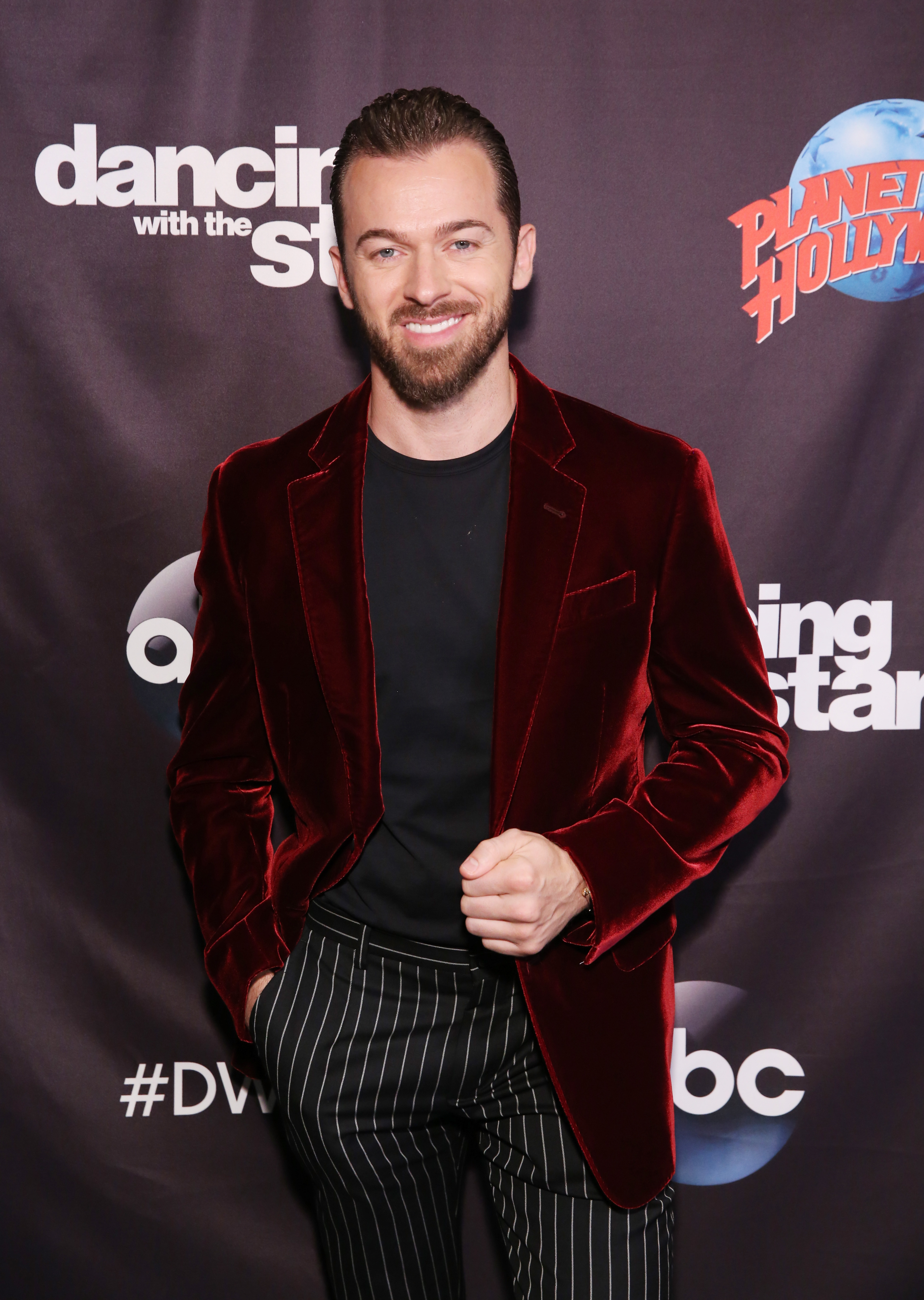 Artem Chigvinstev attends Dancing With The Stars Season 27 Cast Reveal Red Carpet At Planet Hollywood Times Square at Planet Hollywood Times Square on September 12, 2018 in New York City.