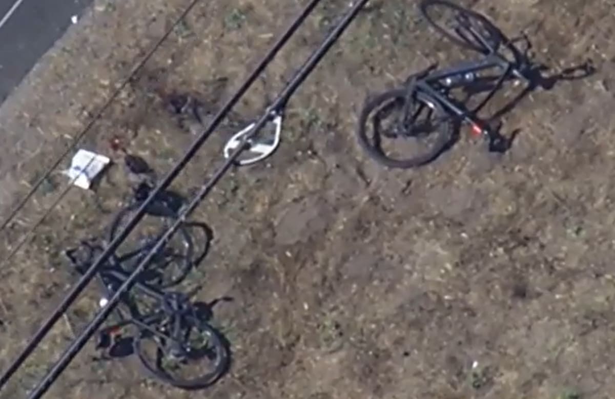 The fatal collision occurred at the Silverado Trail north of Oak Knoll Avenue (NBC video screenshot)