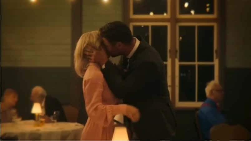 Chris Hemsworth kissing his wife Elsa Pataky in 'Limitless' (Limitless/Disney+)
