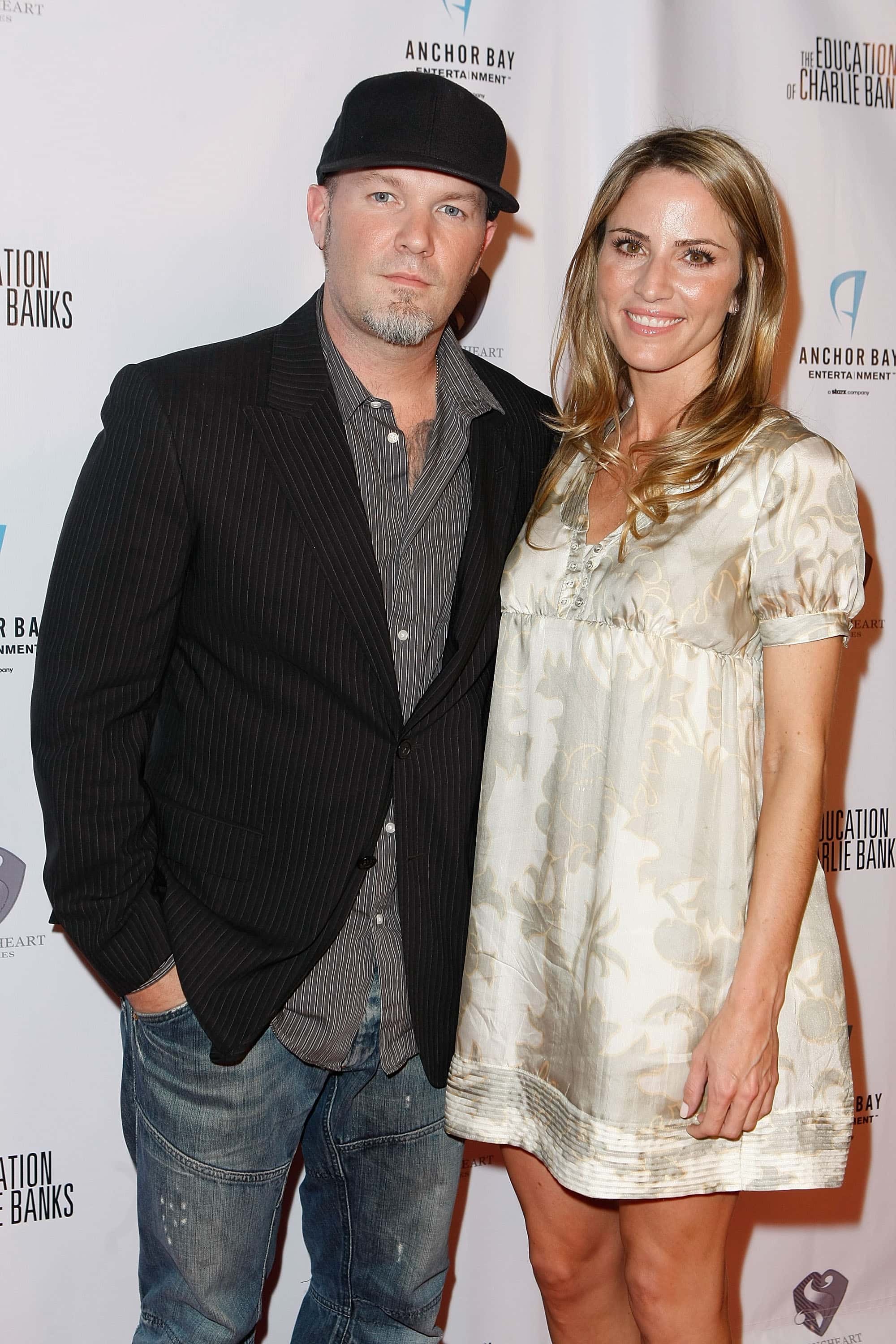 Director Fred Durst (L) and Esther Nazarov arrive at the screening of
