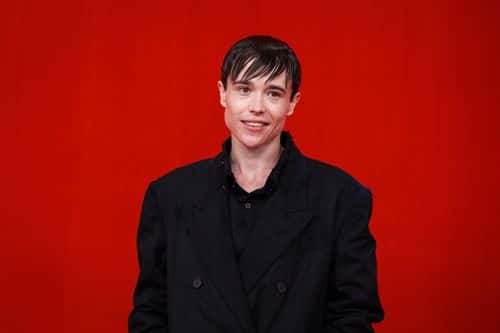 (EDITORIAL USE ONLY - For Non-Editorial use please seek approval from Fashion House) Elliot Page poses on the runway during the Balenciaga Womenswear Spring/Summer 2022 show as part of Paris Fashion Week at Theatre Du Chatelet on October 02, 2021 in Paris, France.