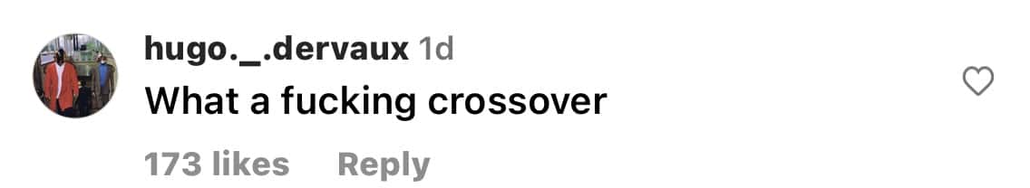 Comment from Katelyn's Instagram picture (@katelynernst3/Instagram)