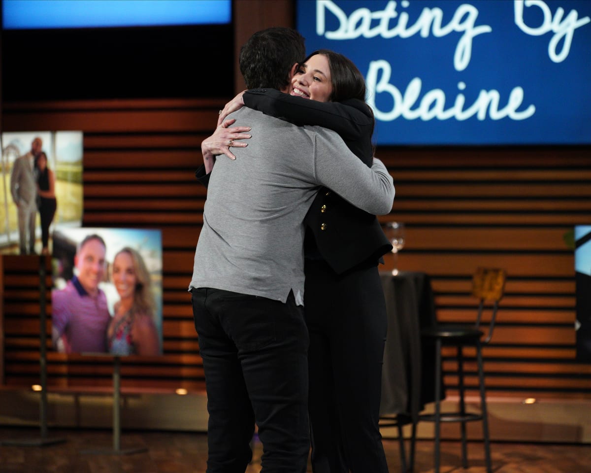 Dating by Blaine founder with Mark Cuban on 'Shark Tank' Season 15 (ABC)