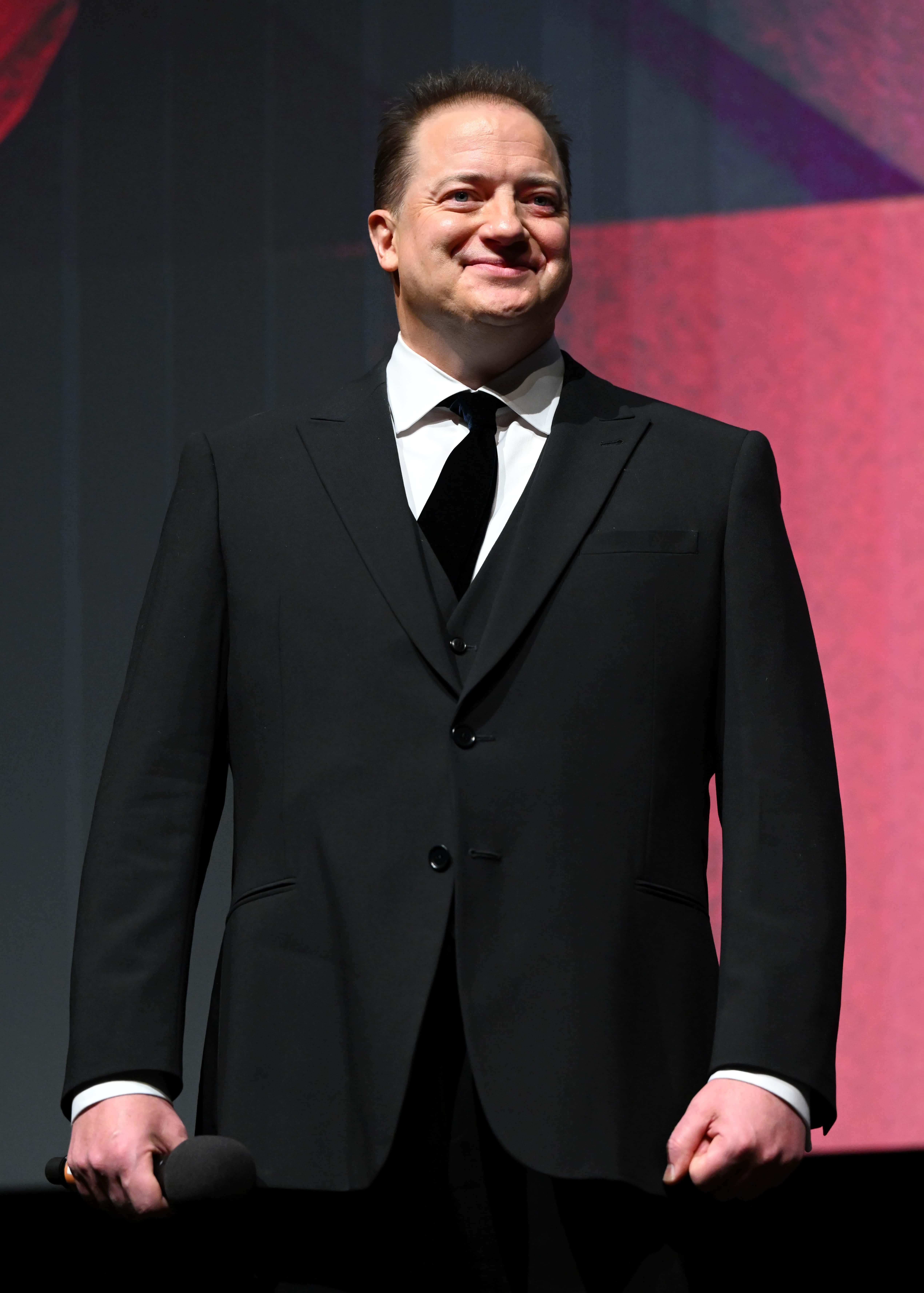 LONDON, ENGLAND - OCTOBER 11: Brendan Fraser onstage during 