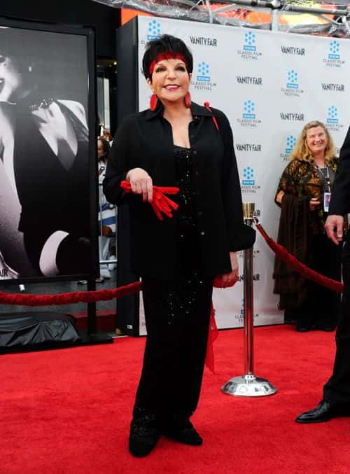 Actress Liza Minnelli arrives at the TCM Classic Film Festival opening night premiere of the 40th anniversary restoration of