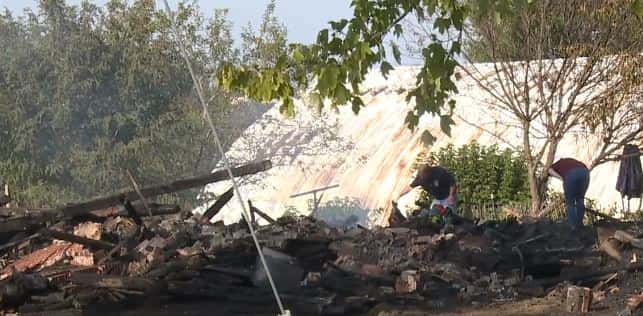The spot in which the fire took place on Friday, September 16 ( WKBN TV 27 screenshot / YouTube)