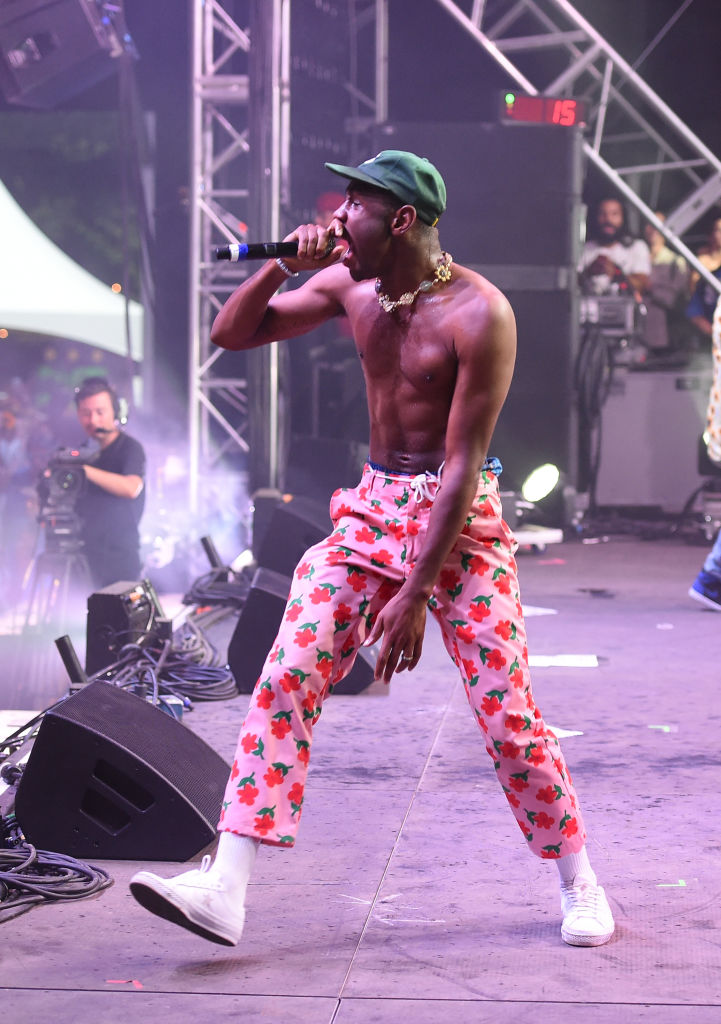 Tyler The Creator performs onstage during the 2017 Panorama Music Festival at Randall's Island on July 28, 2017 in New York City. (Photo by Nicholas Hunt/Getty Images for Panorama)