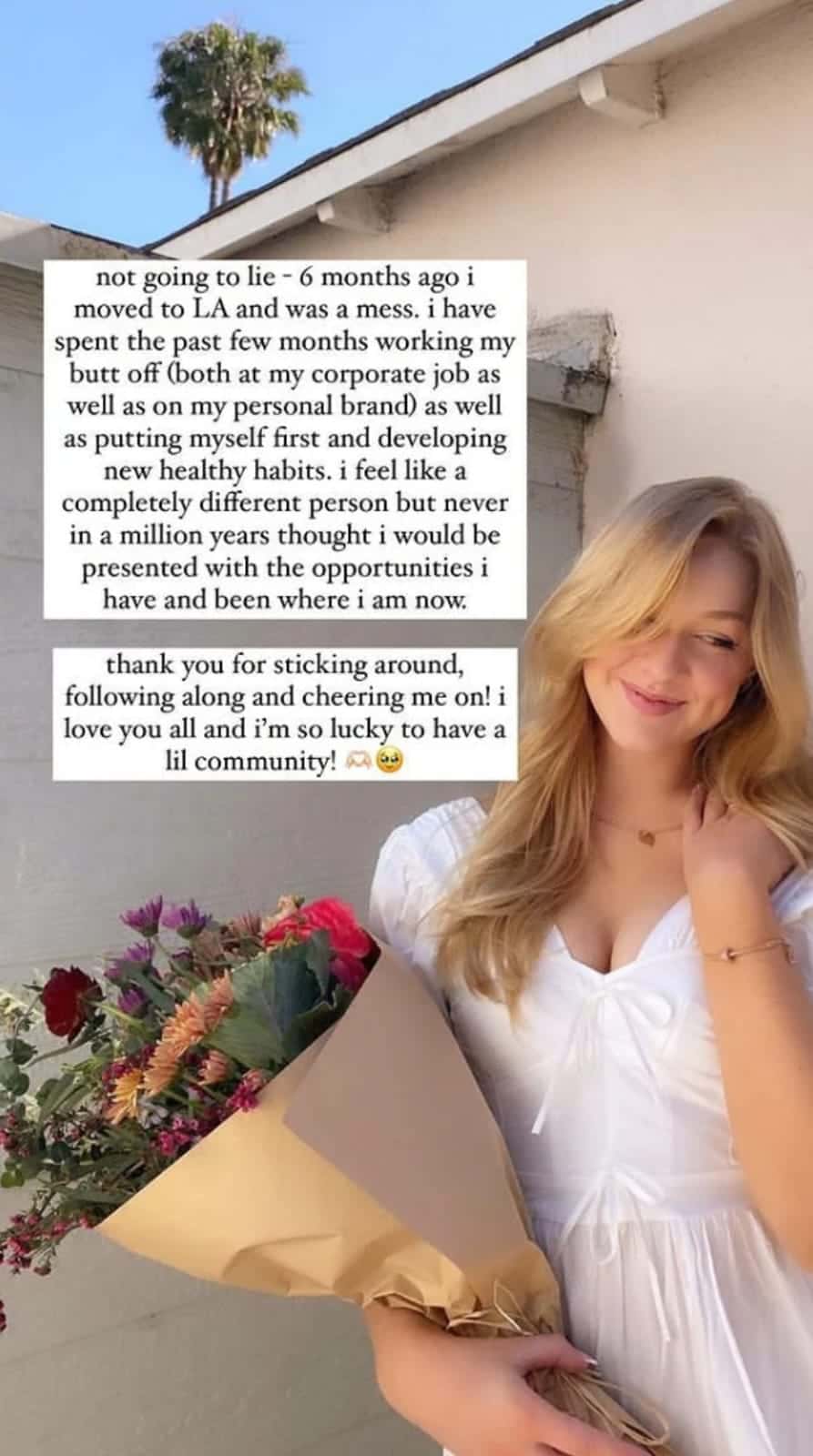 @maddyspidell's Instagram story addressing her move to LA (Essentially Sports)