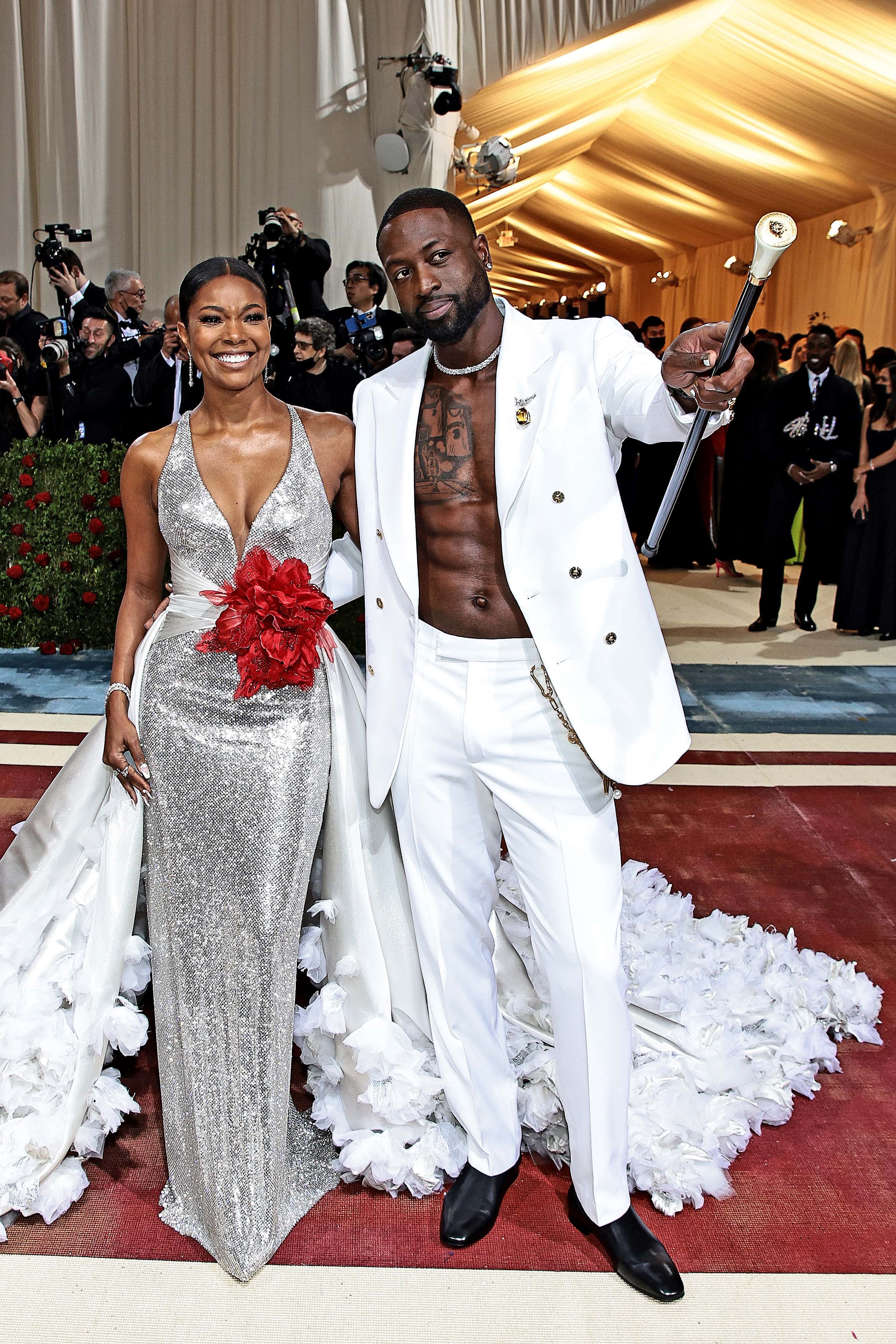 Gabrielle Union and Dwyane Wade attend The 2022 Met Gala Celebrating