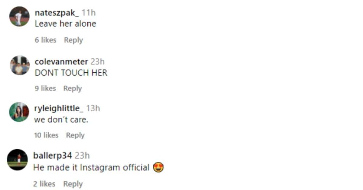 Olivia Dunne's fans react to her relationship post (paulskenes/ Instagram)