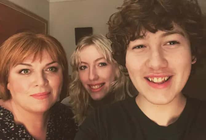 Sandra Bermingham and her kids Darragh, 10, and Kate, 12 (facebook)