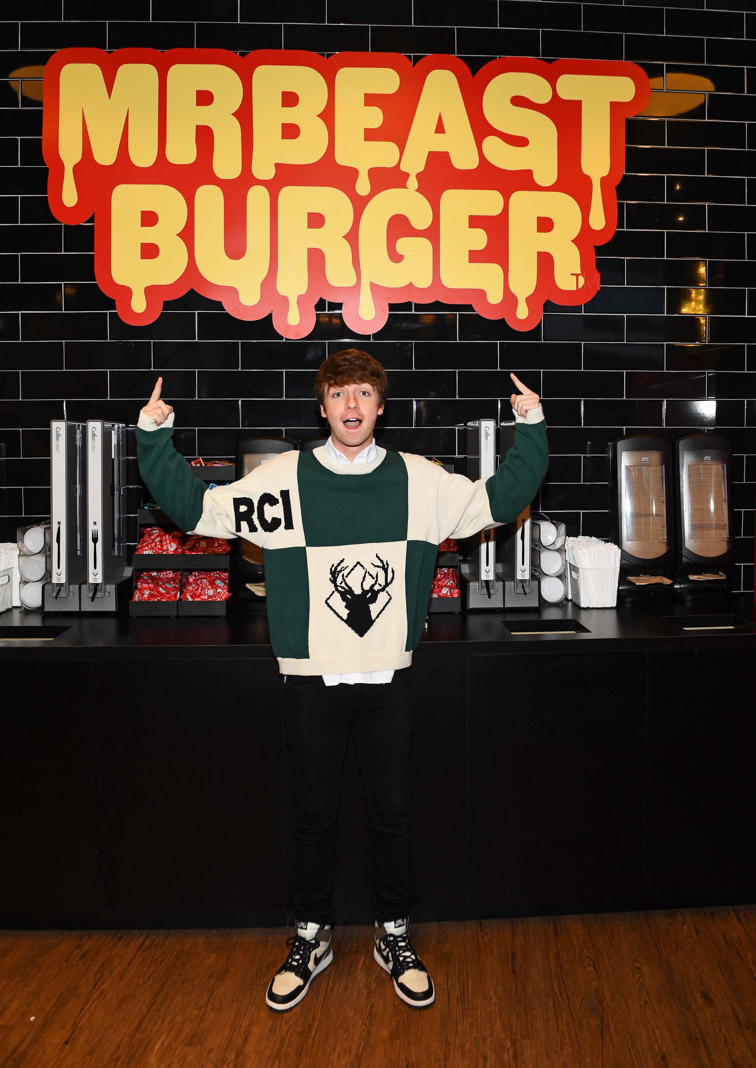 Karl Jacobs attends as Global YouTube star MrBeast launches the first physical MrBeast Burger Restaurant at American Dream on September 4, 2022 in East Rutherford, New Jersey.