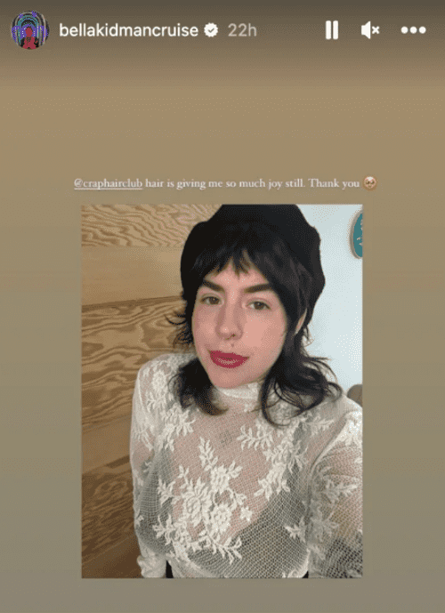 Bella's her hair transformation is edgy and chic (bellakidmancruise/Instagram)