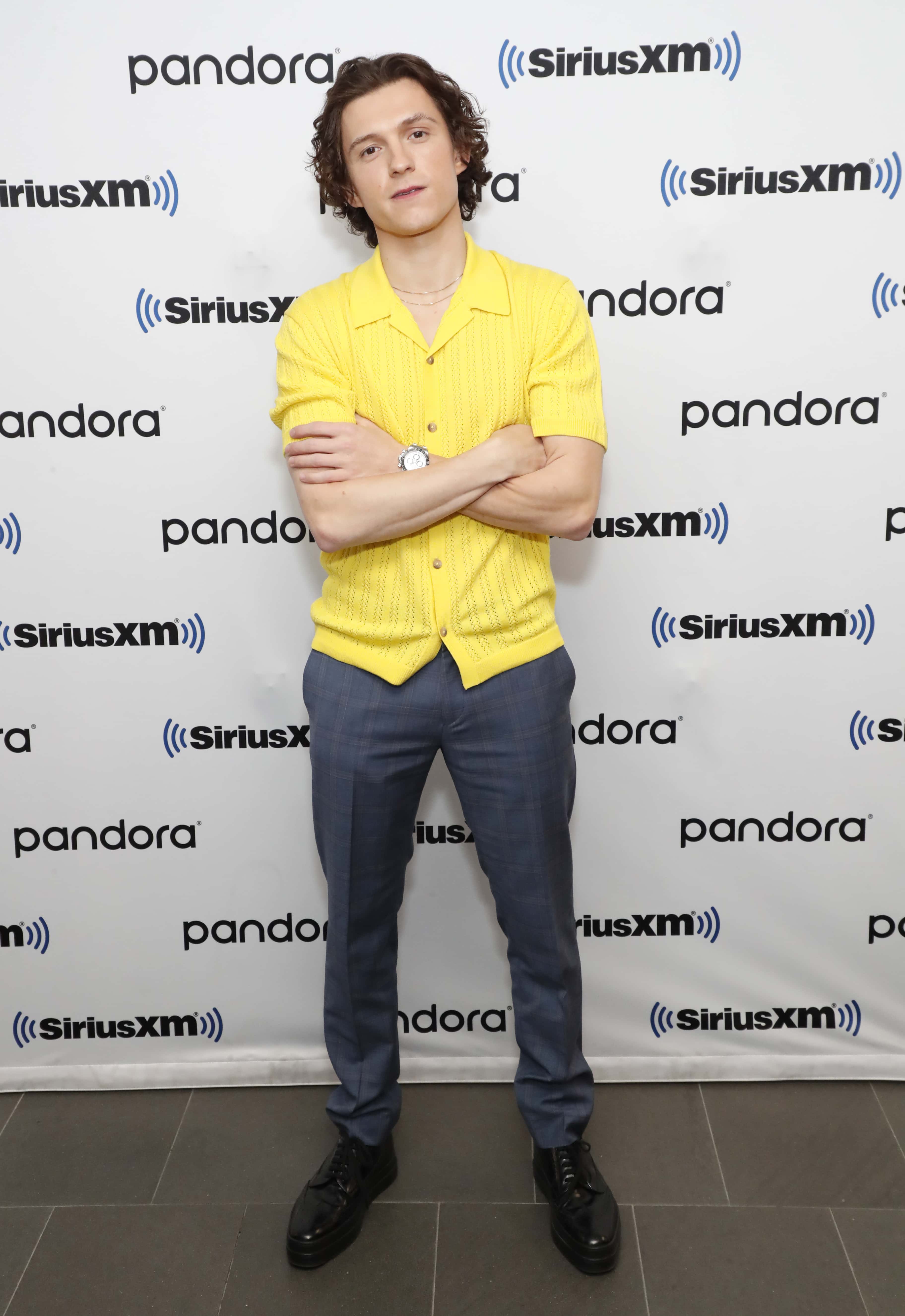NEW YORK, NEW YORK - FEBRUARY 17: Actor Tom Holland visits the SiriusXM Studios on February 17, 2022 in New York City. (Photo by Astrid Stawiarz/Getty Images for SiriusXM)