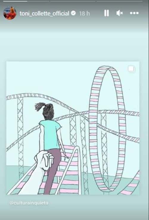 The story she shared on Wednesday, December 7 ( Toni Collette/ Instagram)