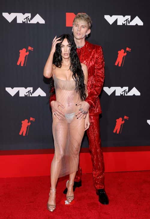 Megan Fox and Machine Gun Kelly attend the 2021 MTV Video Music Awards at Barclays Center on September 12, 2021 in the Brooklyn borough of New York City.