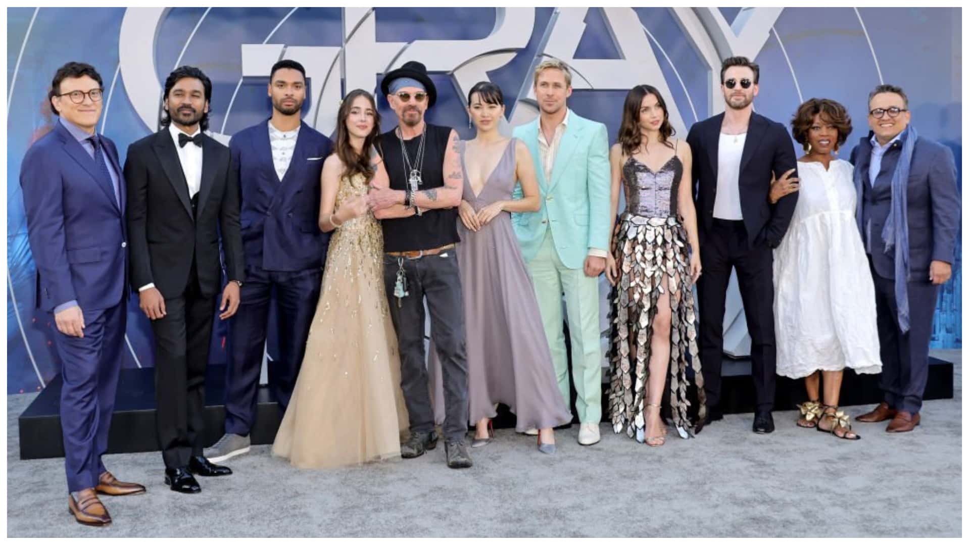 The lead cast members of 'The Gray Man' attend the world premiere of the film at TCL Chinese Theatre (Amy Sussman/Getty Images)