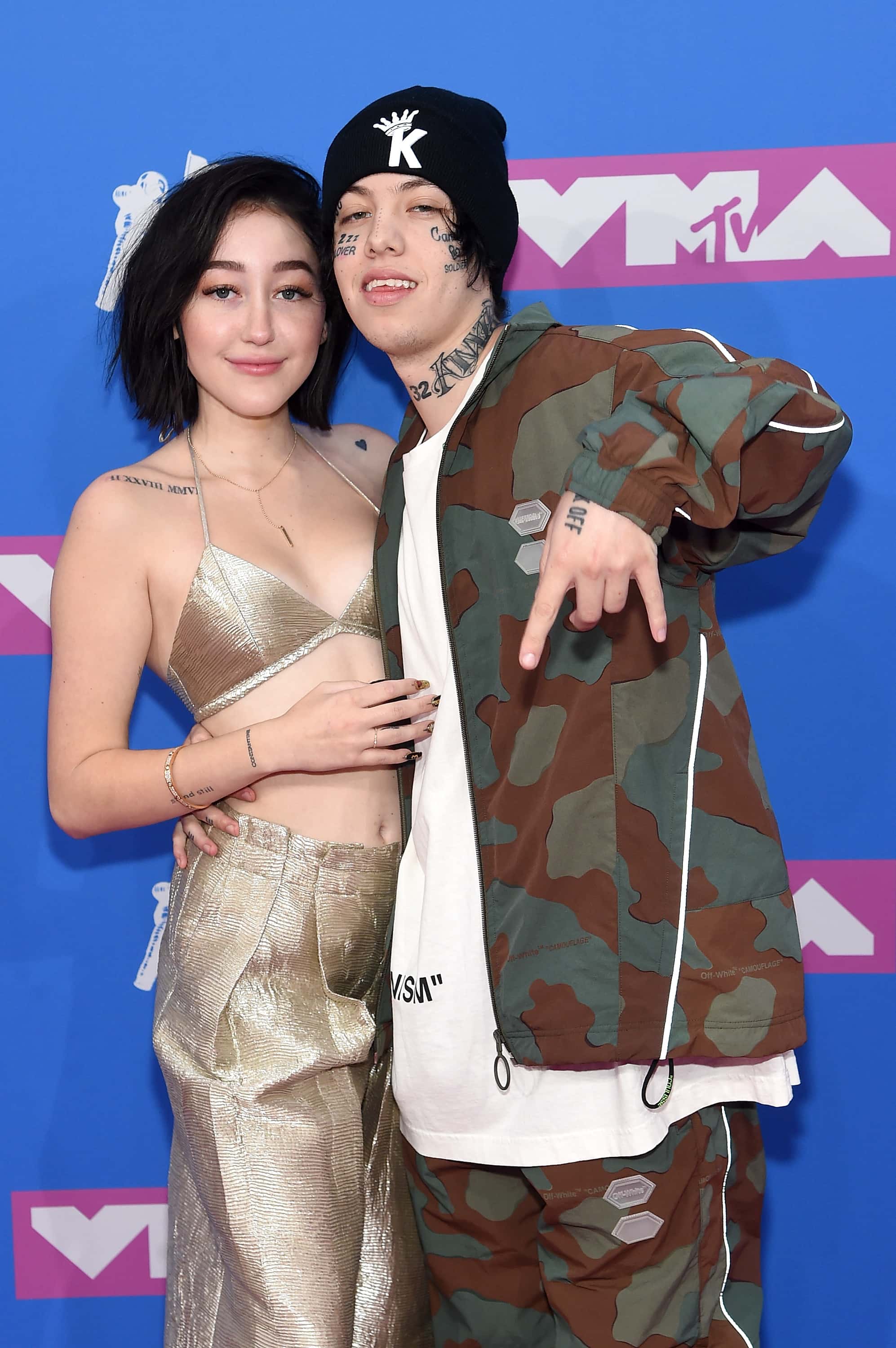 Noah Cyrus and Lil Xan attend the 2018 MTV Video Music Awards at Radio City Music Hall on August 20, 2018 in New York City.