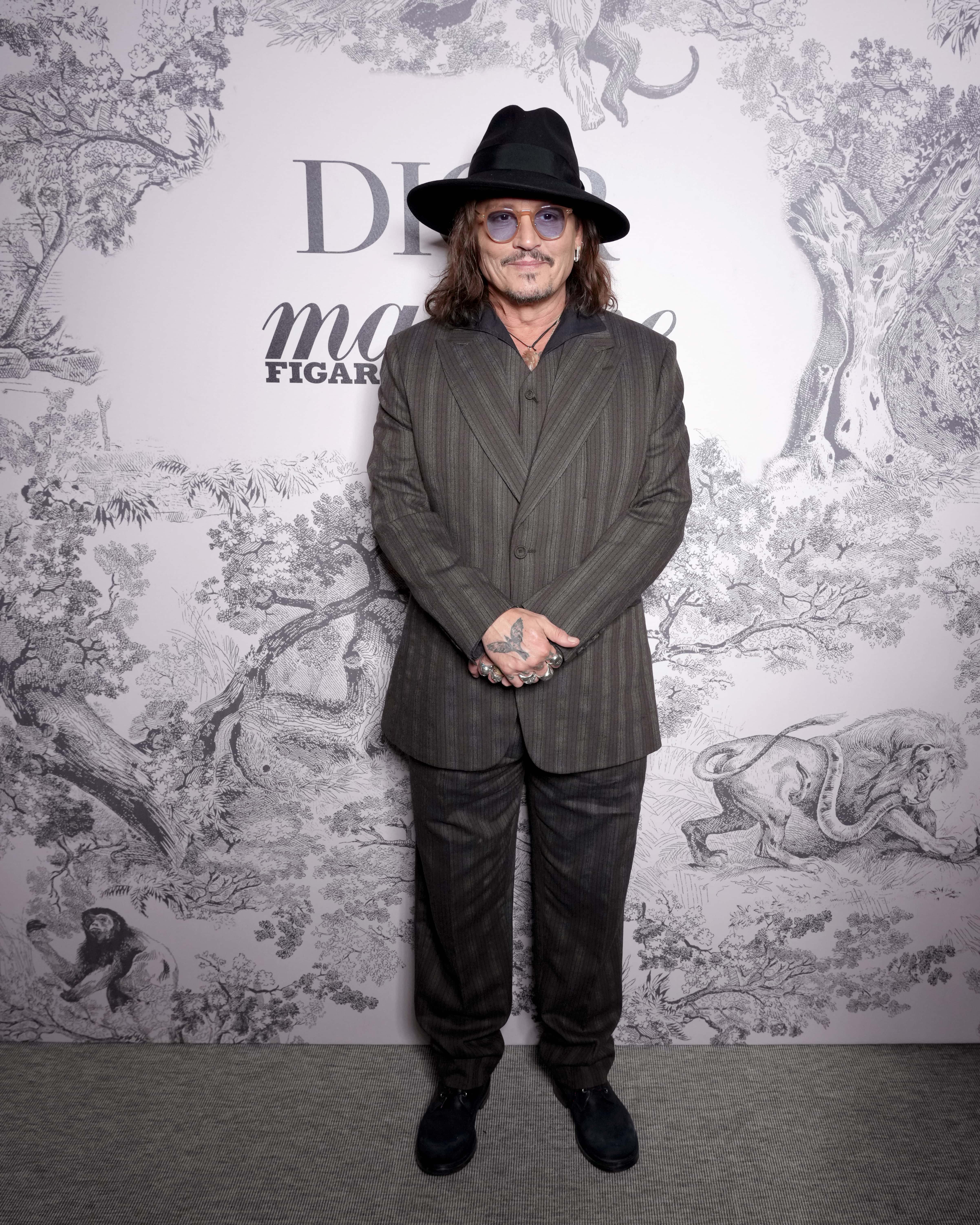 Johnny Depp attends the Madame Figaro x Christian Dior dinner at the 76th Cannes Film Festival on May 17, 2023, in Cannes, France. (Photo by Francois Durand/Getty Images for Christian Dior)