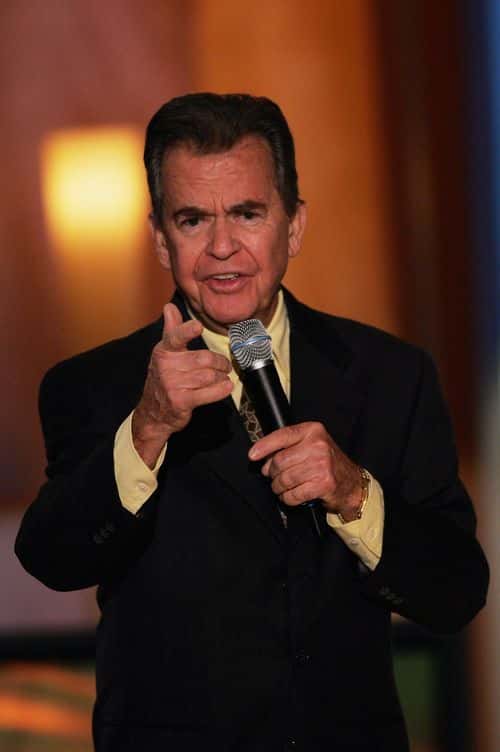 BEVERLY HILLS, CA - DECEMBER 1:  Executive producer Dick Clark speaks with the audience during the t