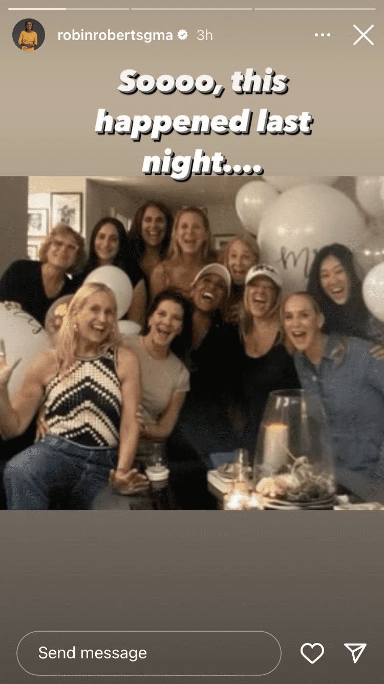 'GMA' Robin Roberts' wife Amber Laign's friends threw them a big bash (@robinrobertsgma/Instagram)