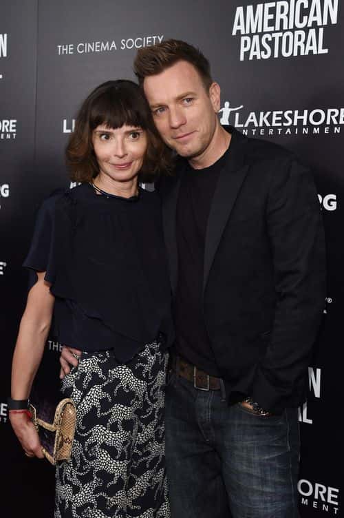 Ewan McGregor (R) and Eve Mavrakis attend a screening of 