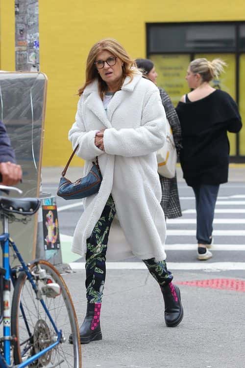 Connie Britton, 56, Keeping it casual for a brief outing in New York City on Friday (Backgrid)