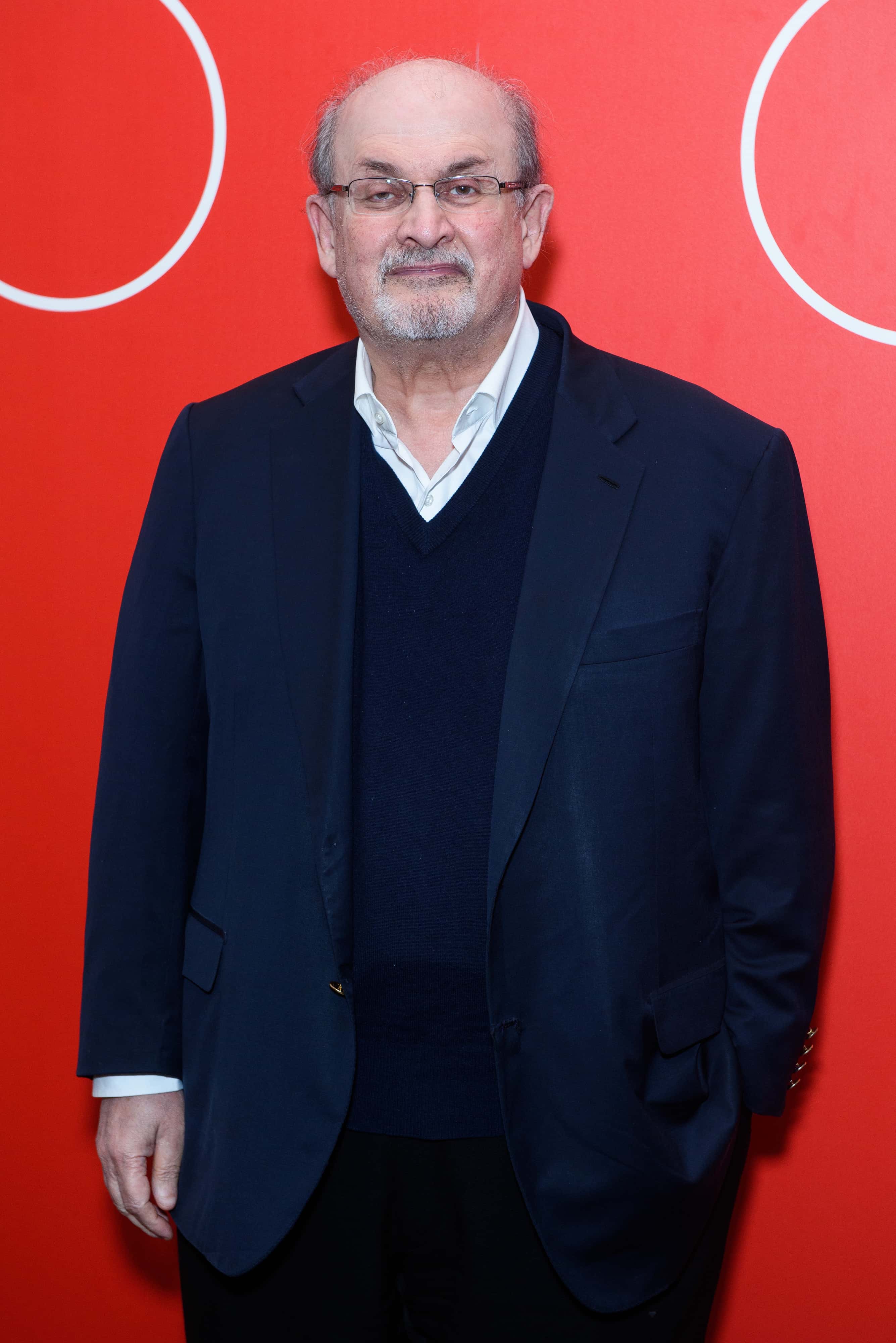 Salman Rushdie attends a VIP performance by 'Porgy & Bess' at London Coliseum on October 24, 2018 in London, England.