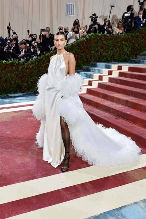 Hailey Bieber attends The 2022 Met Gala Celebrating