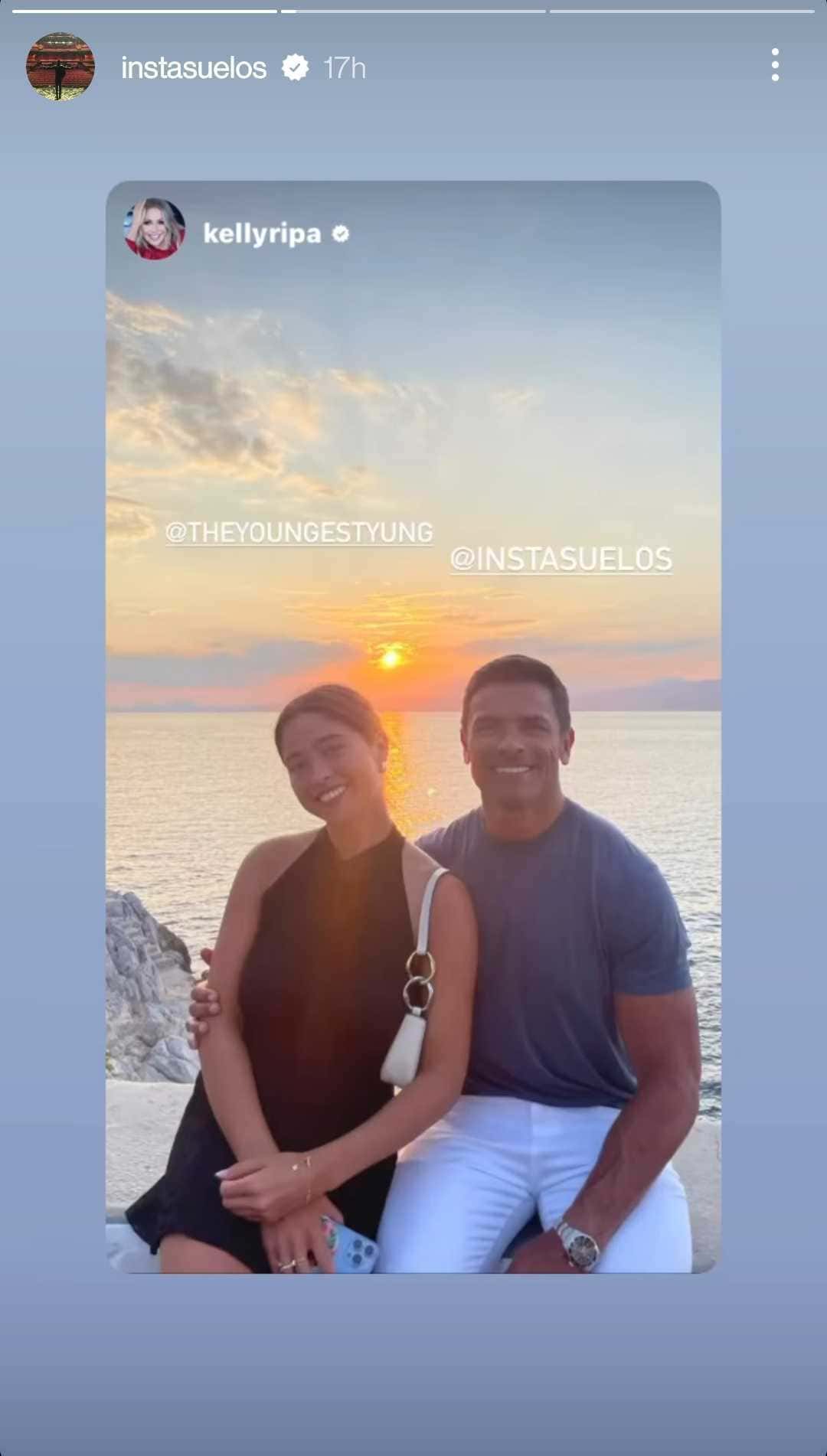 Mark Consuelos reposts a story of him and his daughter, Lola, to his Instagram (Instagram/@instasuelos)