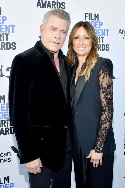 (L-R) Ray Liotta and Jacy Nittolo attend the 2020 Film Independent Spirit Awards on February 08, 2020 in Santa Monica, California.