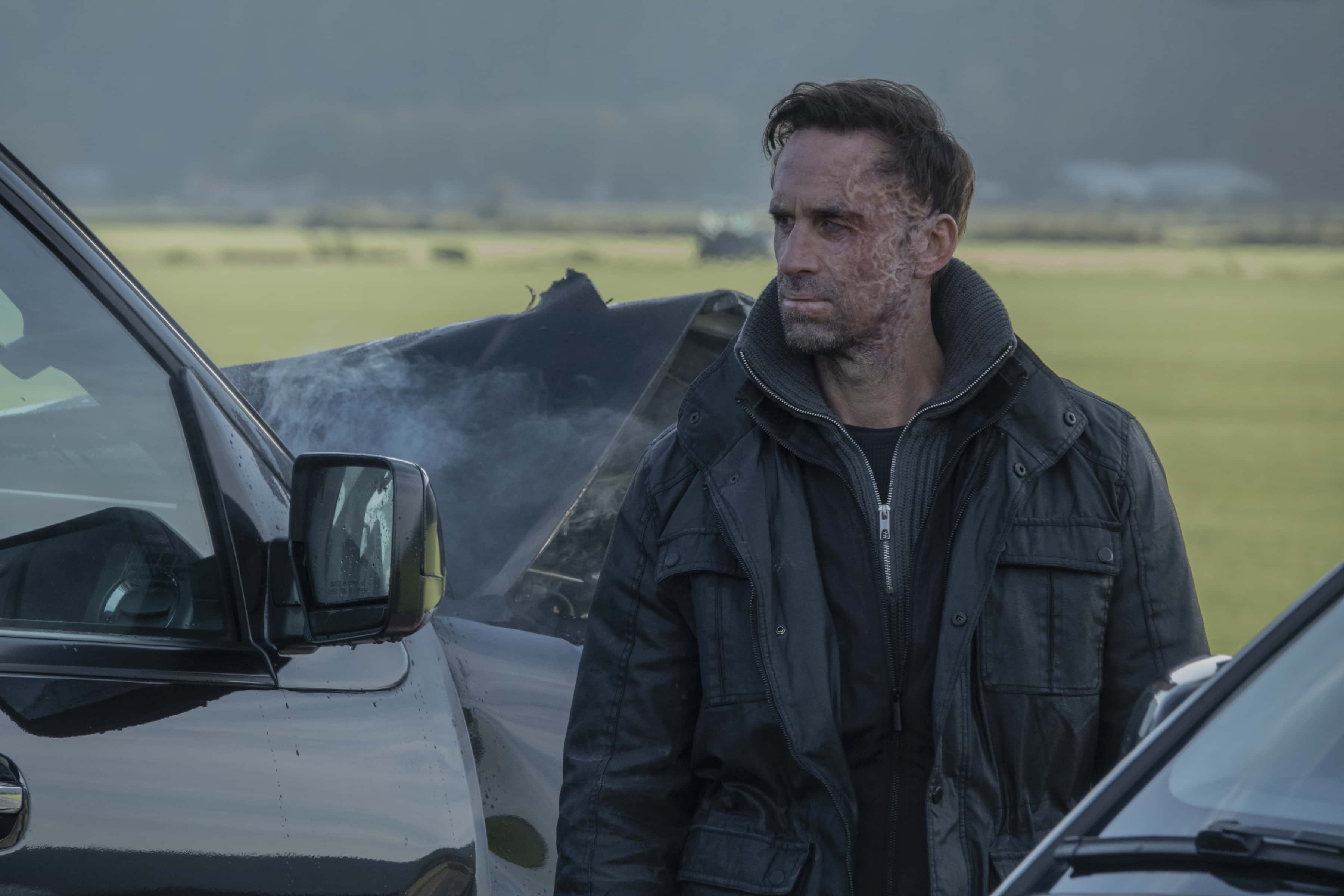 Joseph Fiennes as Adrian Lovell in 'The Mother' (Netflix)