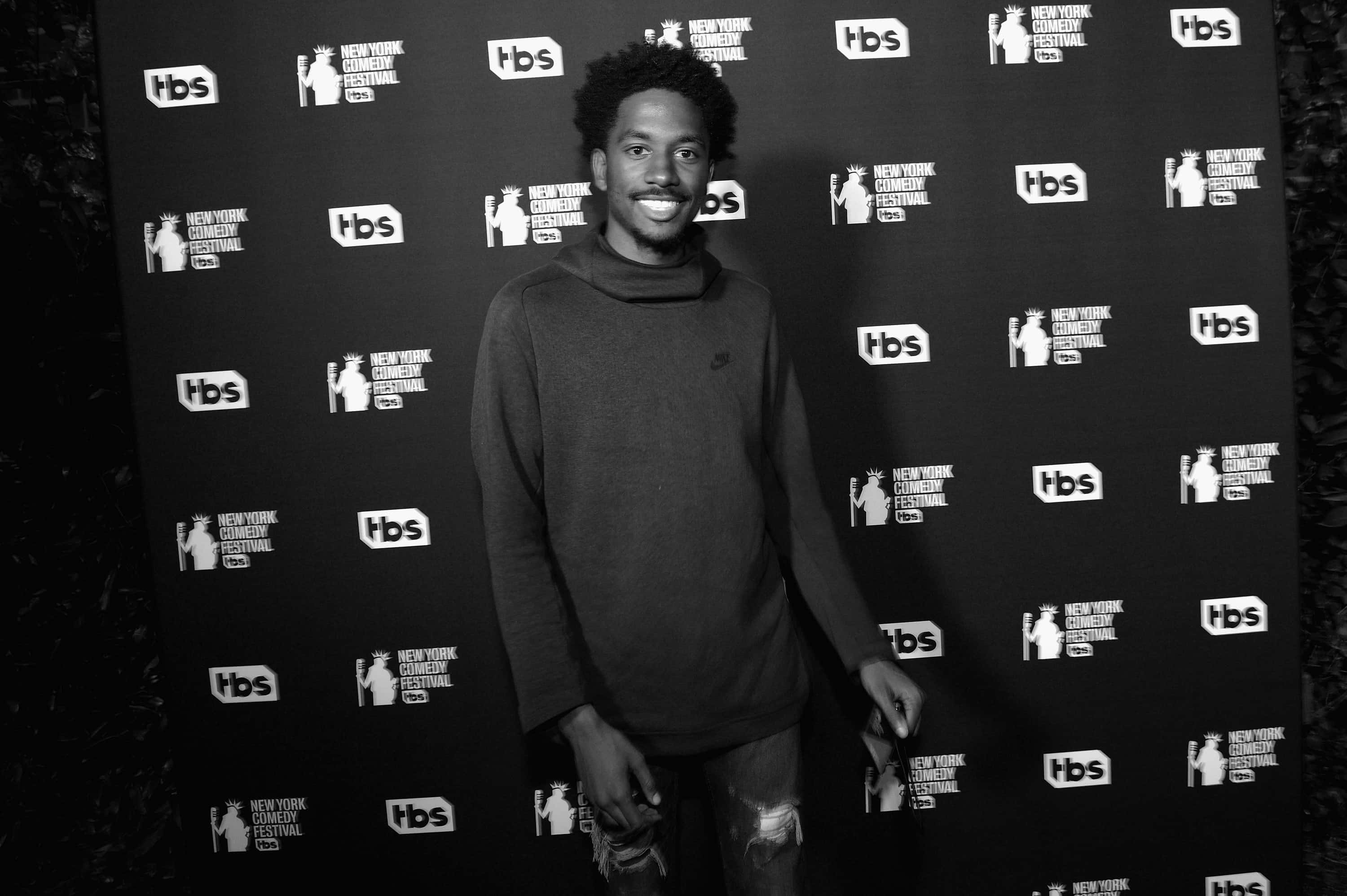 (EDITORS NOTE: Image has been converted to black and white.) Comedian Jak Knight attends the TBS Comedy Festival 2017 - TBS + NYCF Presents: The Official NYCF2017 Talent Party on November 9, 2017 in New York City. 27441_001