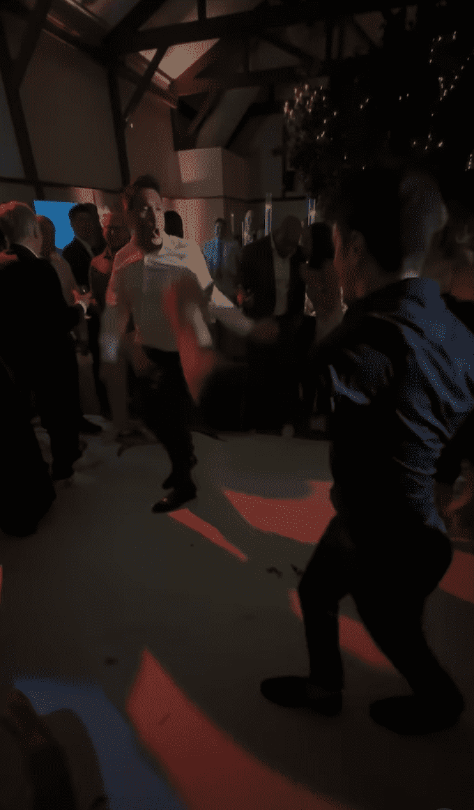 'GMA' weekend anchor Whit Johnson was in full swing at the dance floor with Tommy Didario (@giobenitez/Instagram)