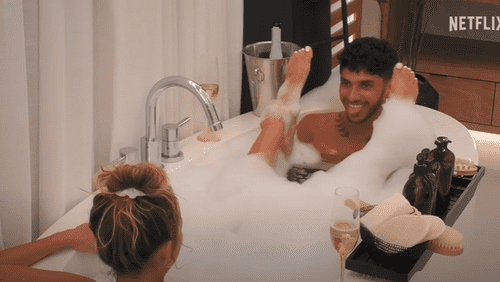 Kayla Richart and Sebastian “Seb” Melrose in 'Too Hot To Handle' Season 4 (YouTube/Netflix)