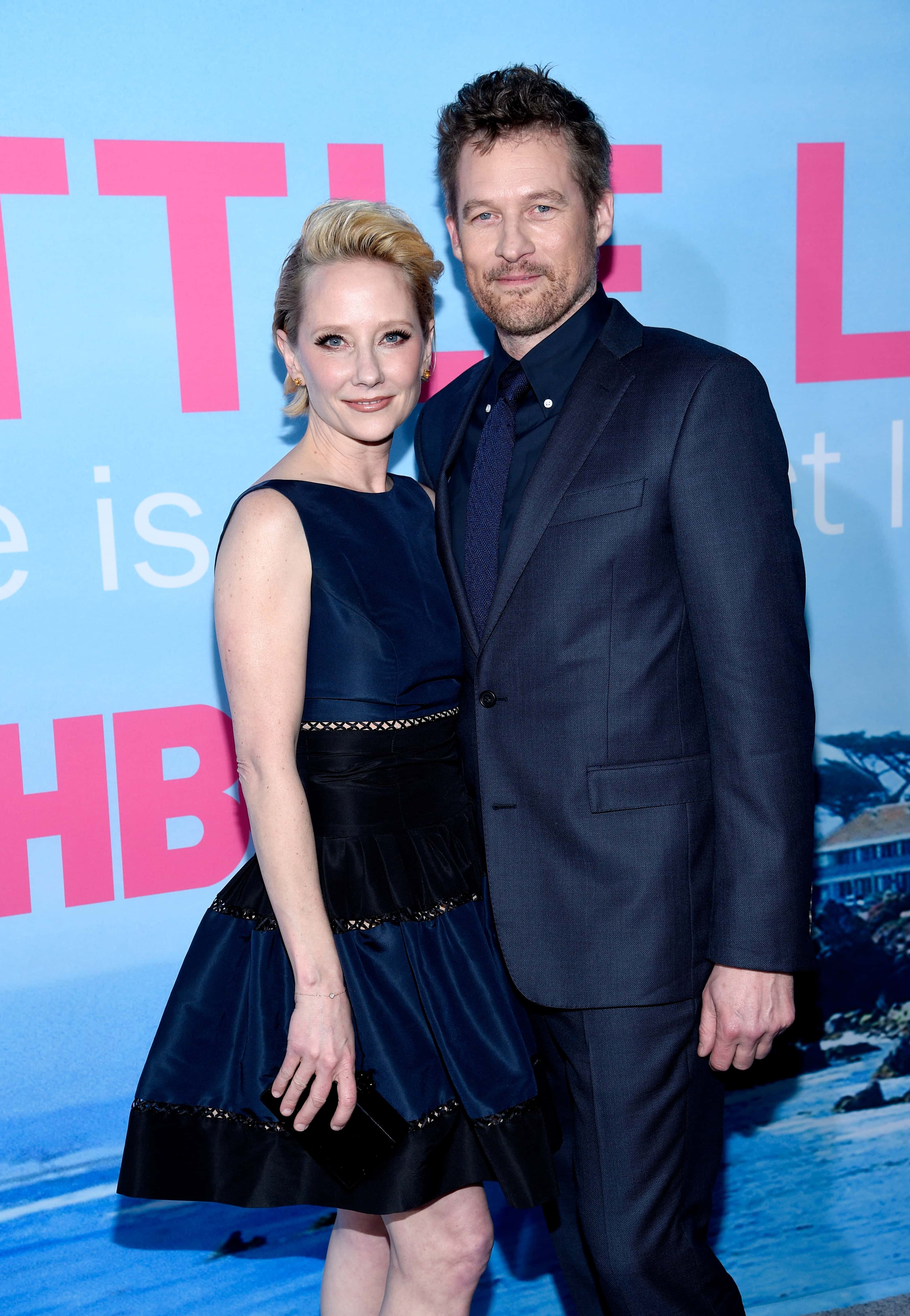 Anne Heche (L) and actor Jame Tupper attend the premiere of HBO's