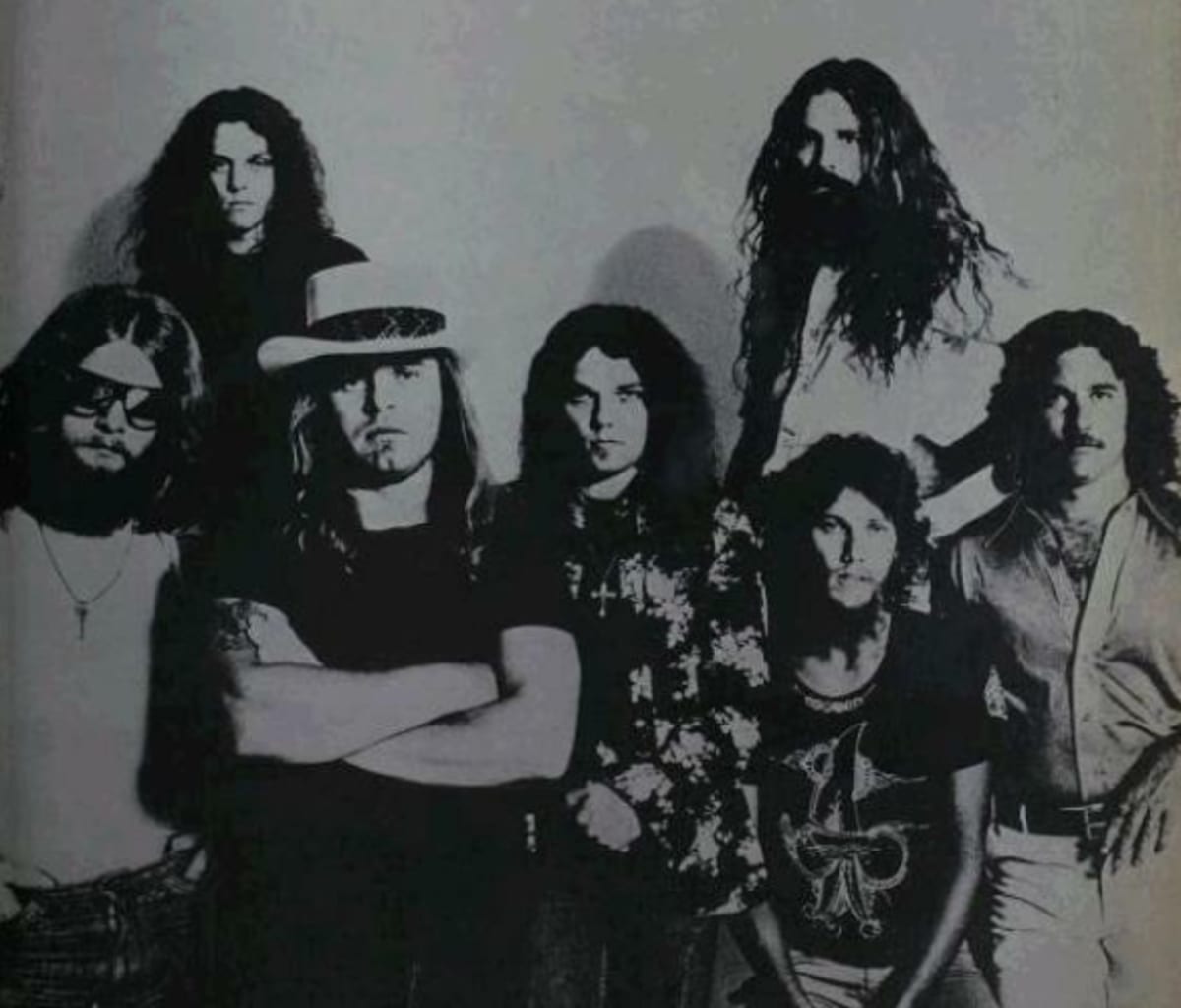 Lynyrd Skynyrd in 1977 (MCA records)