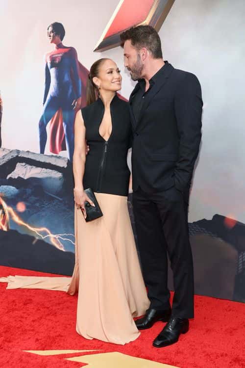 (L-R) Jennifer Lopez and Ben Affleck attend the Los Angeles premiere of Warner Bros. 