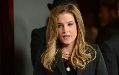Actress Lisa Marie Presley arrives at the NARM Music Biz Awards dinner party held at the Hyatt Regency Century Plaza on May 10, 2012 in Century City, California.