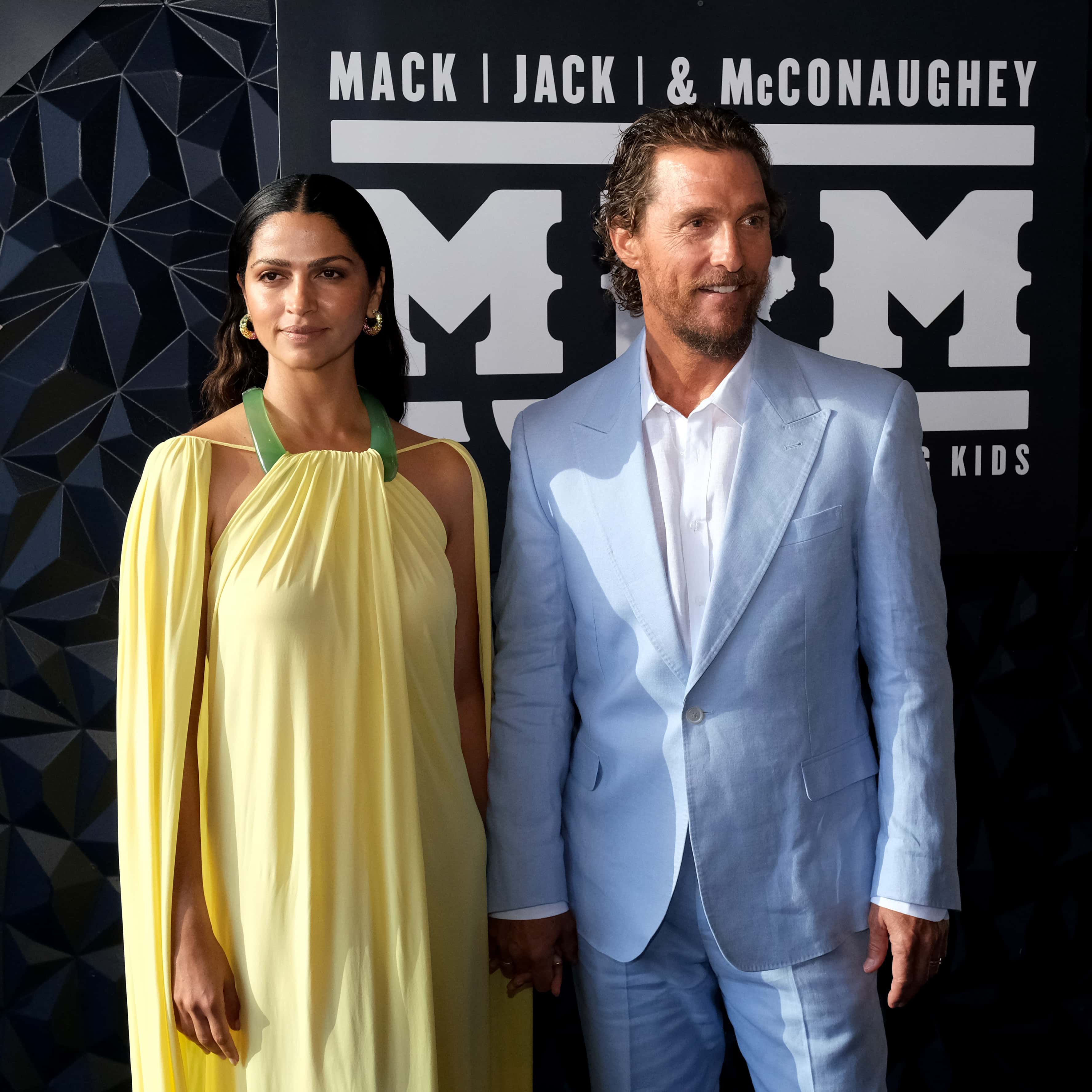 (L-R) Camila Alves McConaughey and Matthew McConaughey attend the 2023 Mack, Jack & McConaughey Gala at ACL Live at Moody Theatre on April 27, 2023, in Austin, Texas. (Photo by Hubert Vestil/Getty Images)