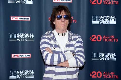 Musician Jeff Beck attends Live Nation's celebration of the 4th annual National Concert Week at Live Nation on April 30, 2018 in New York City.