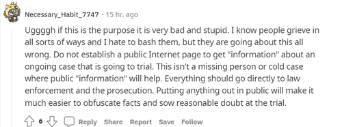 A user believed that