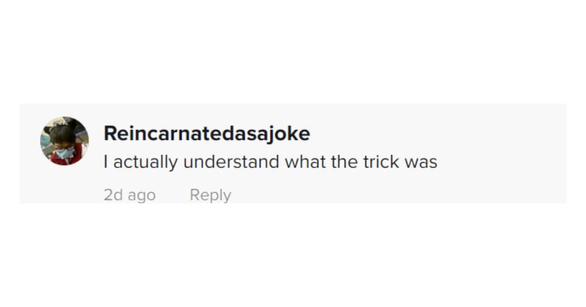 People are curious as to what the real trick is. (@zachking/TikTok)
