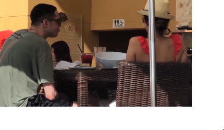 Even during his troubled time, Davidson looked in good spirits as he recently grabbed lunch on his date with a mystery woman in Miami at the Mandarin Oriental hotel. (Source: Twitter)