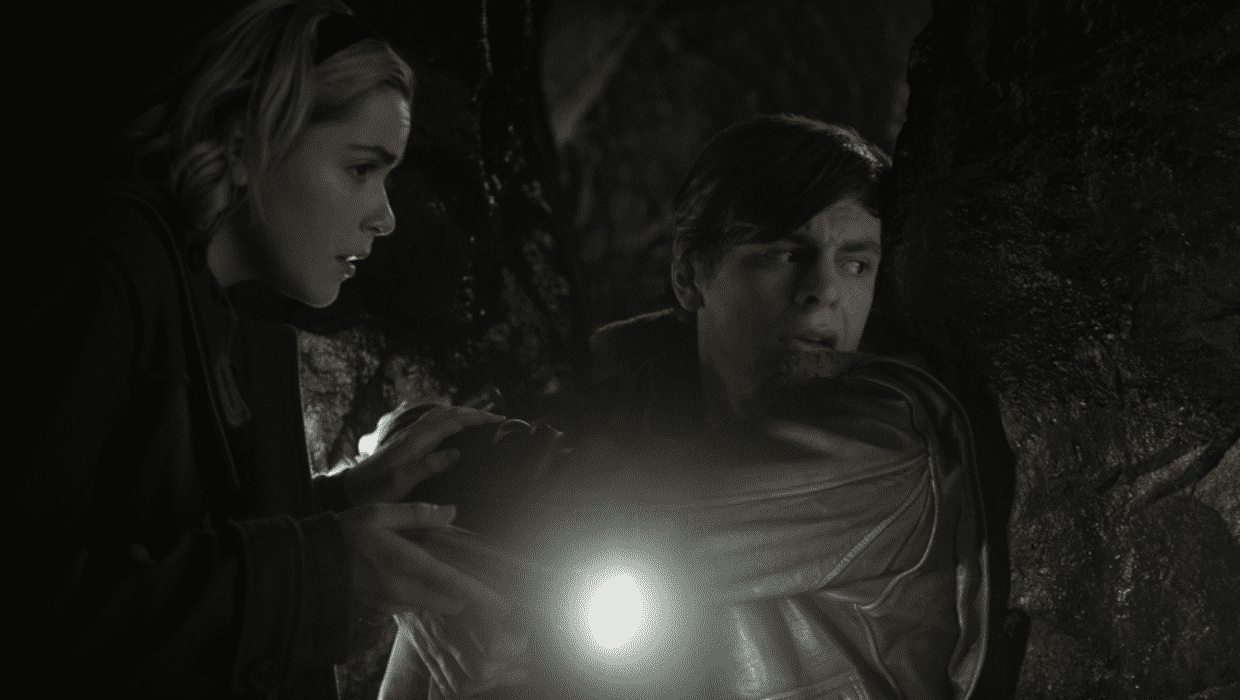 Kiernan Shipka and Ross Lynch in 'Chilling Adventures of Sabrina' (2018) (IMDb)